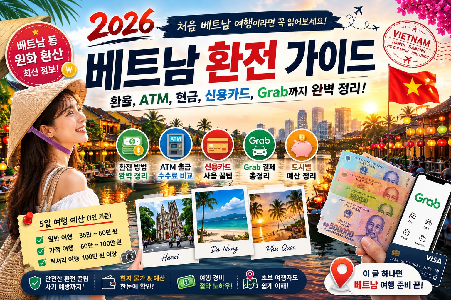 2026 베트남 환전 가이드 | 베트남 동에서 원화 환산, ATM, 신용카드 완벽 정리