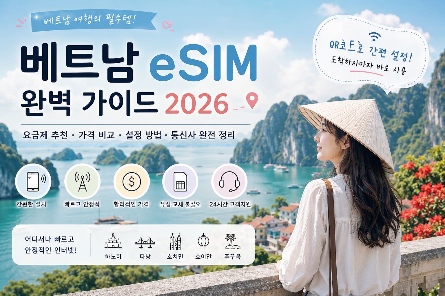 베트남 eSIM 완벽 가이드 2026｜추천 요금제, 가격 비교, 설정 방법 총정리