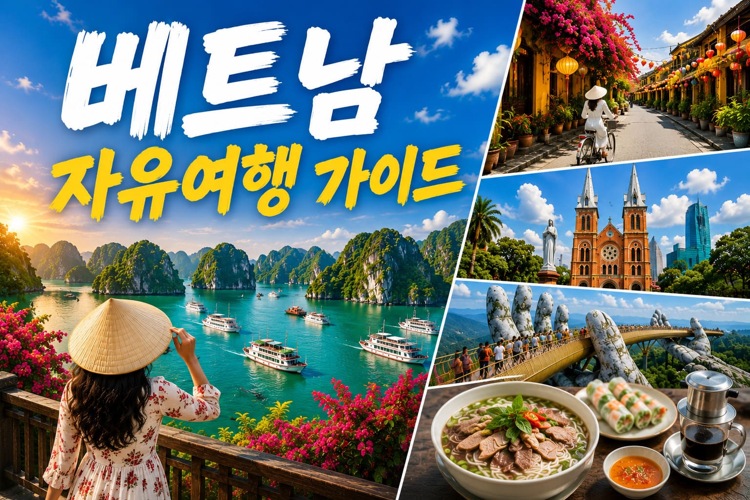 베트남 자유여행 가이드, 하롱베이, 호이안, 다낭, 호치민, 베트남 음식 여행 이미지